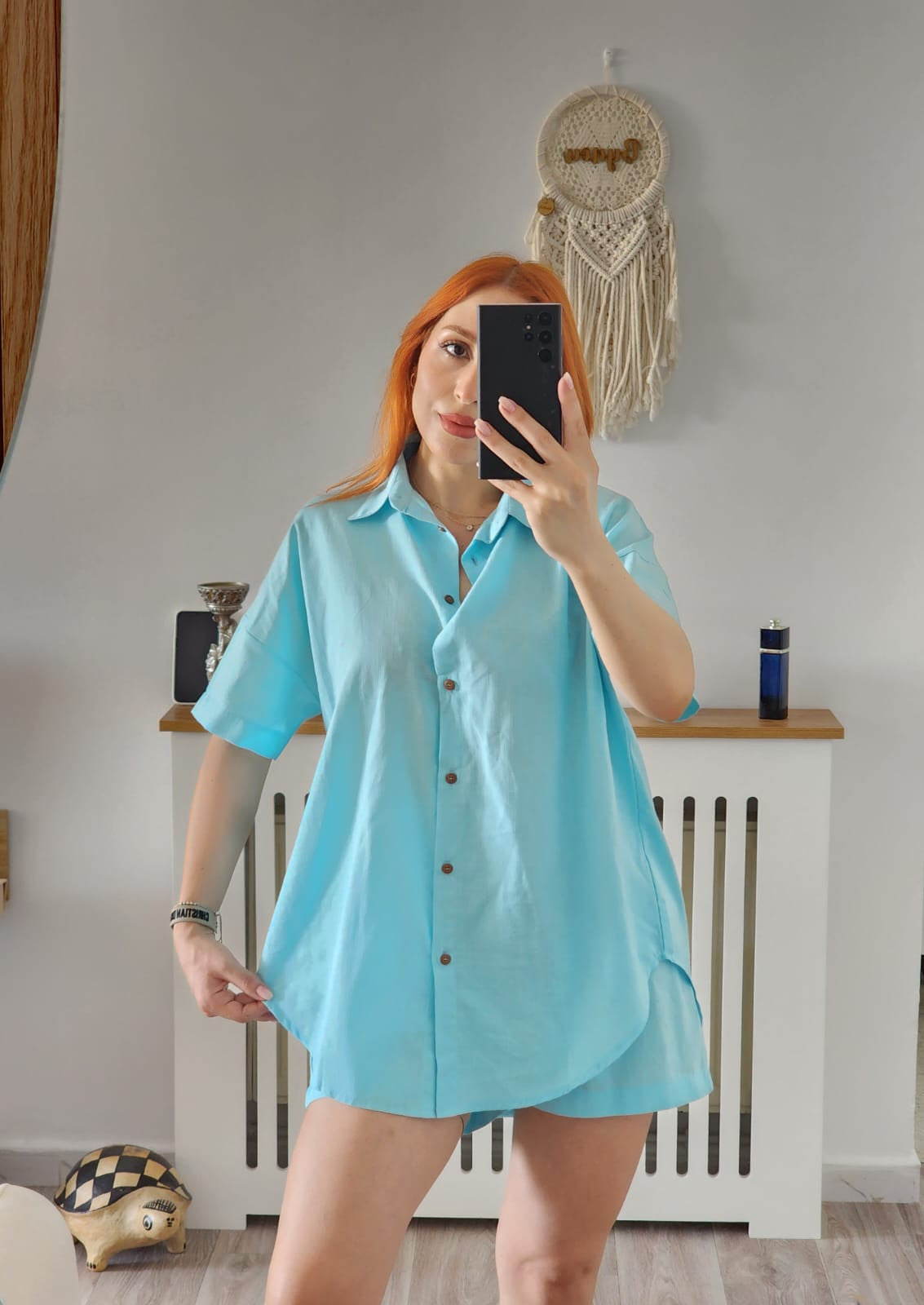 Set Short Bleu Ciel