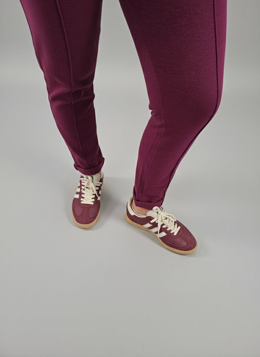 Pantalon Basique Burgundy