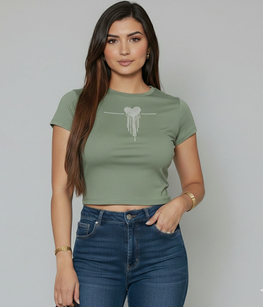 Top Cœur Vert