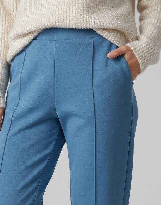 Pantalon Basique Bleu Jean