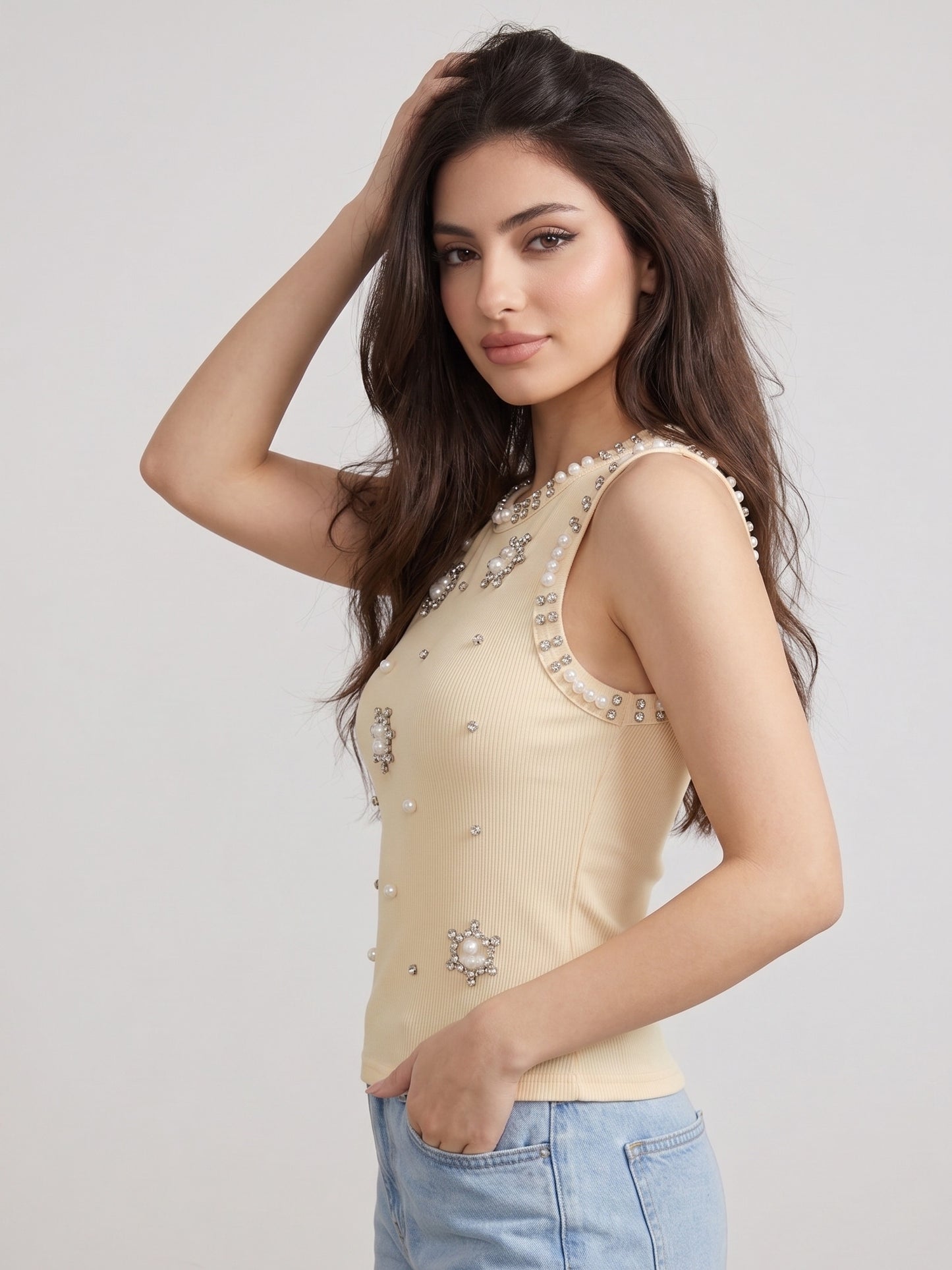 Top Bling 01 Crème