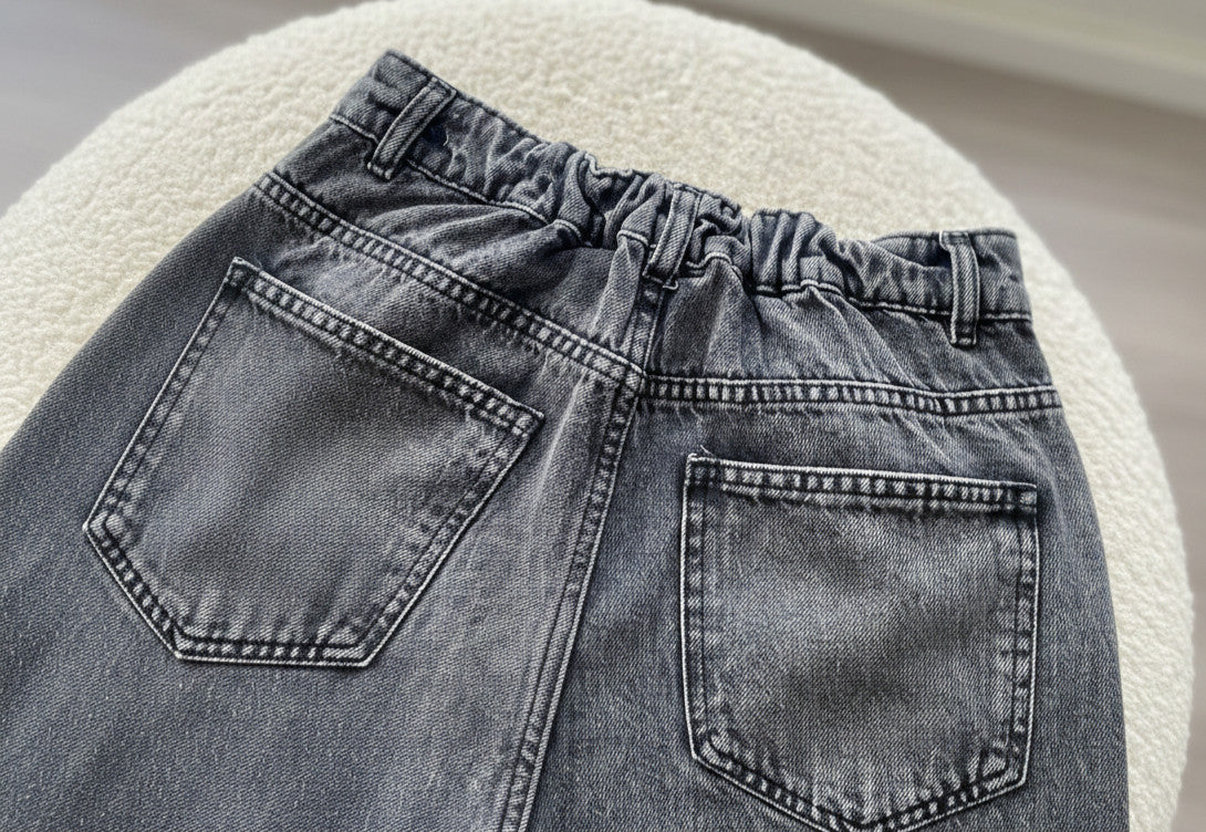Pantalon Jean Gris Clair 01