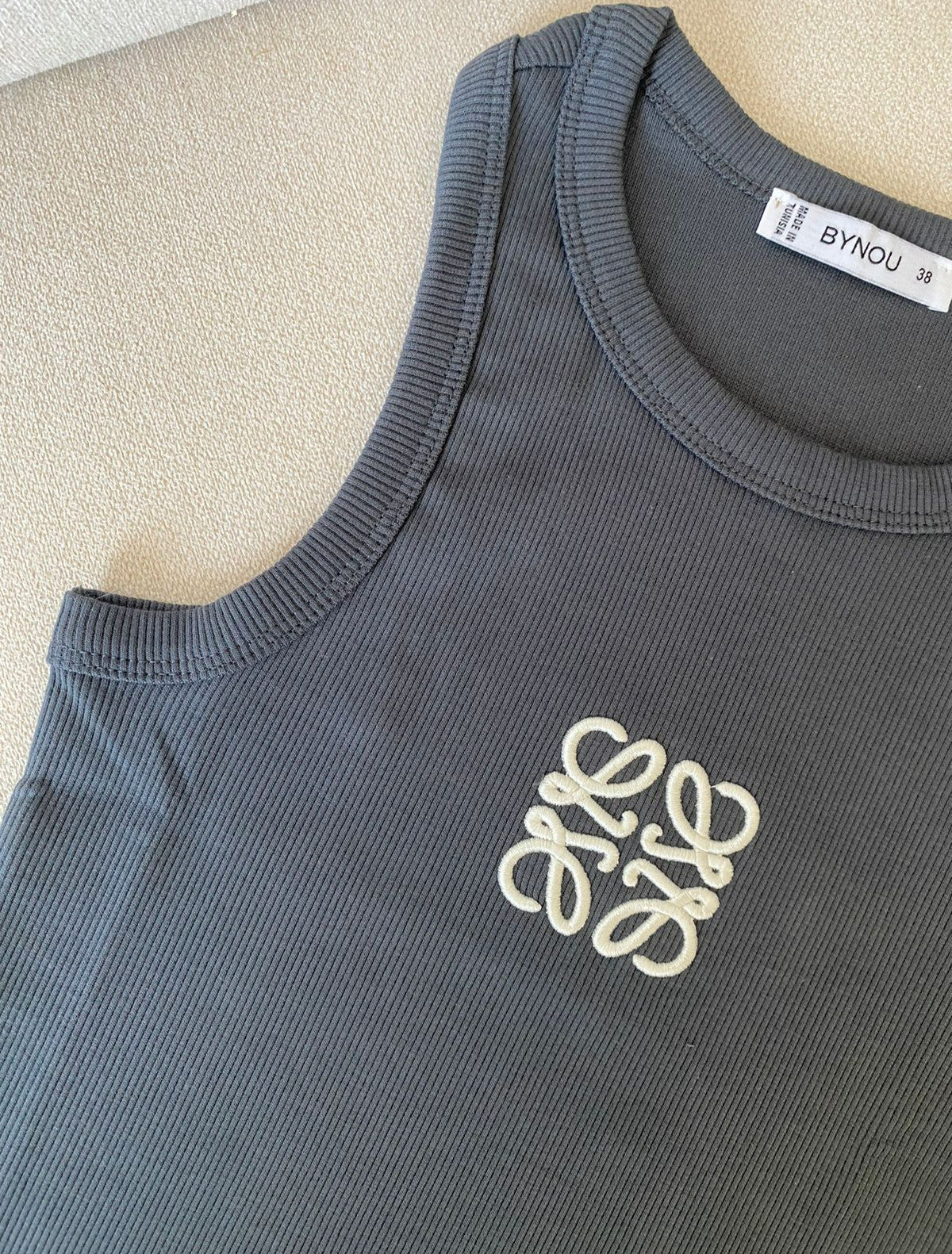 Top Low Gris Foncé