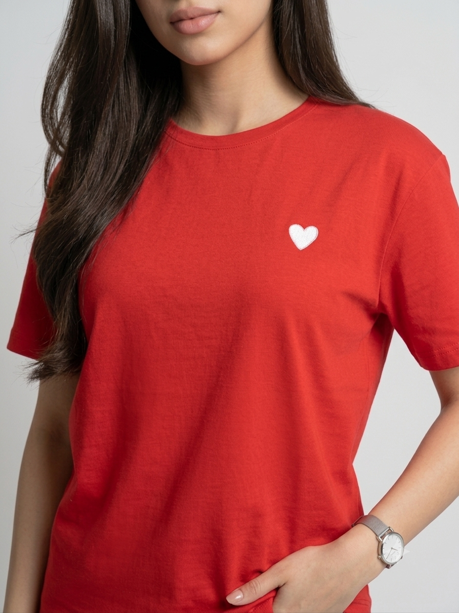 T-shirt Cœur Rouge