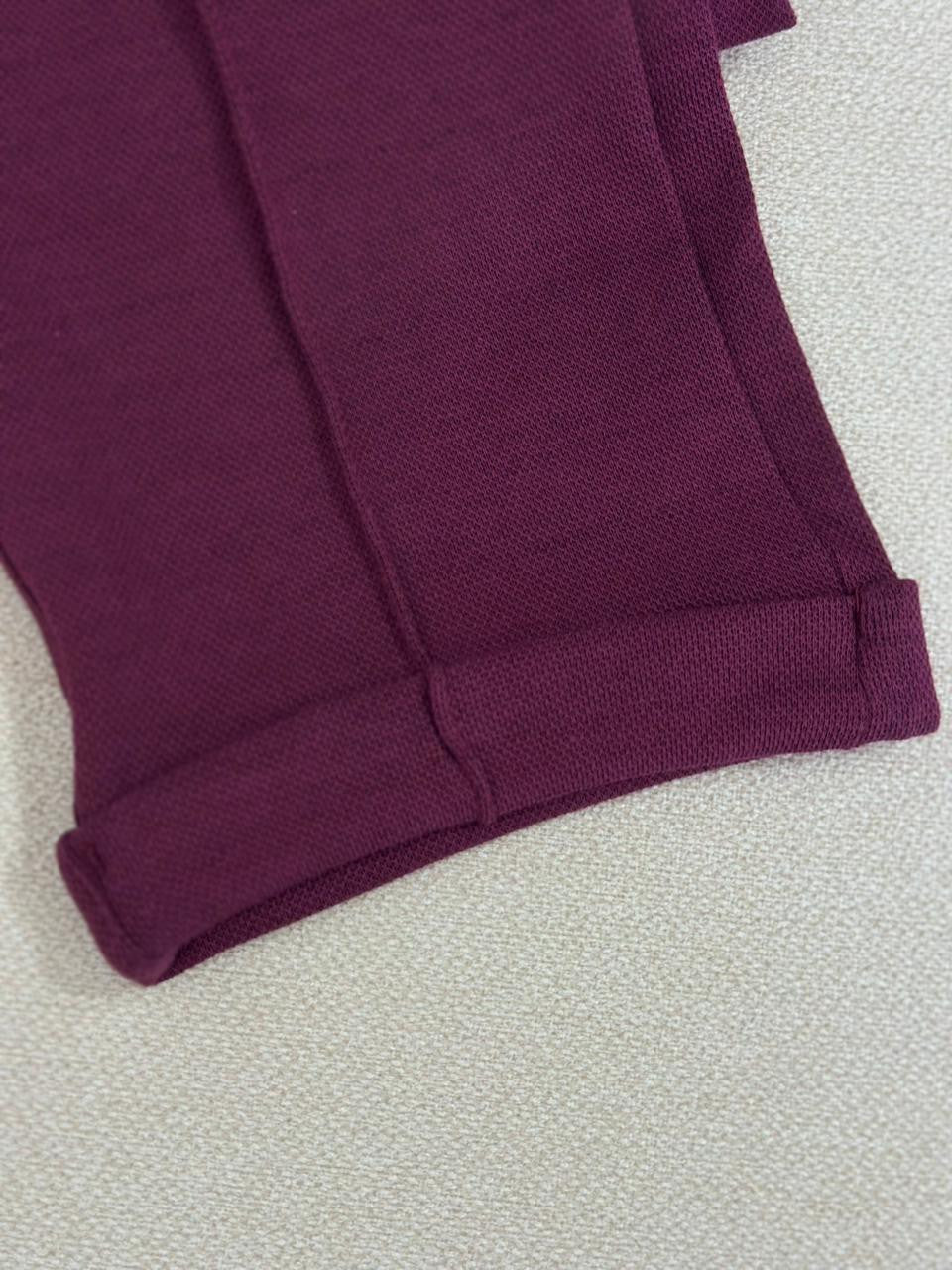 Pantalon Basique Burgundy