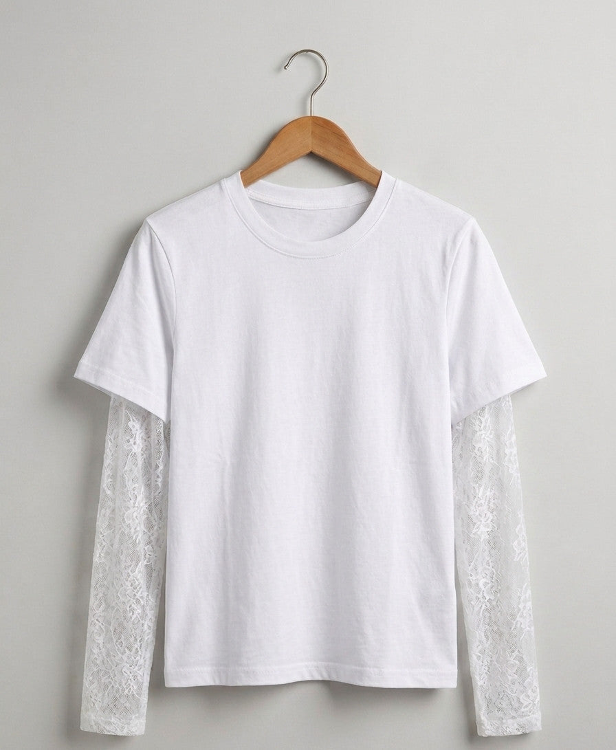 Pull Dentelle Blanc