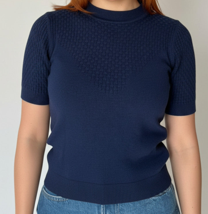 Pull Chahed Bleu Marine