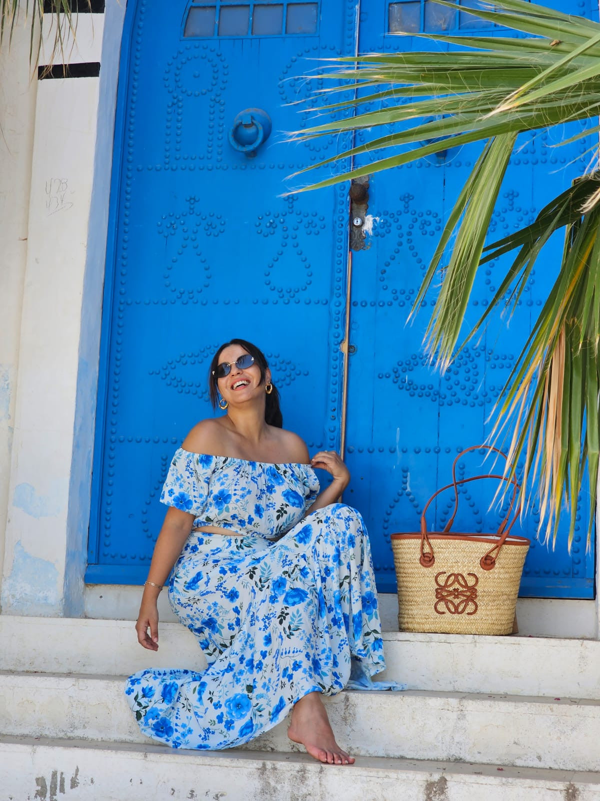 Set Floral Bleu