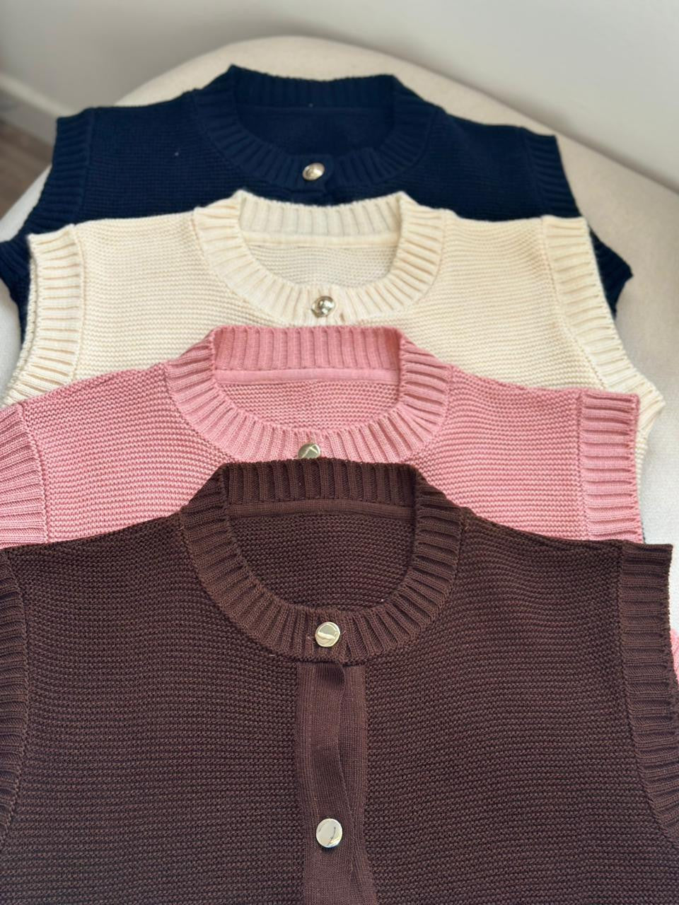 Gilet Soline Ecru
