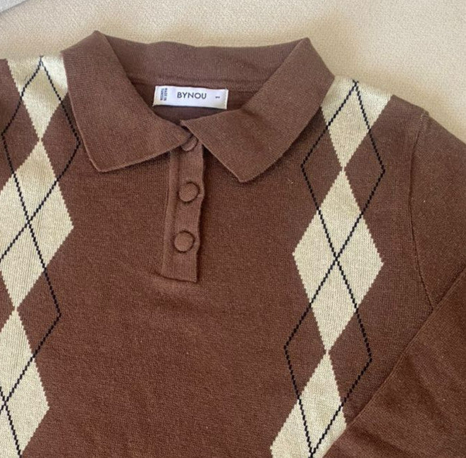 Pull Angelo Marron / Beige