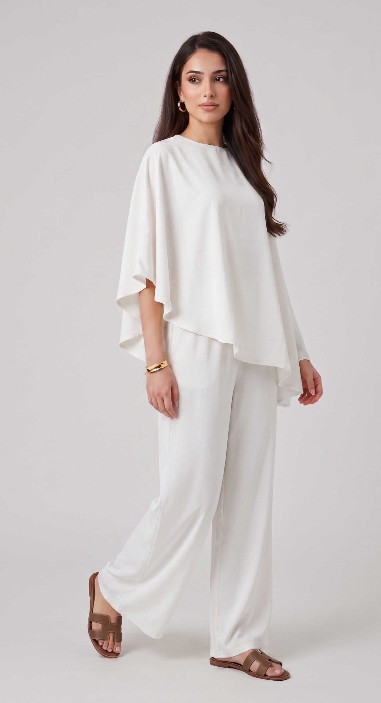 Set Poncho Blanc
