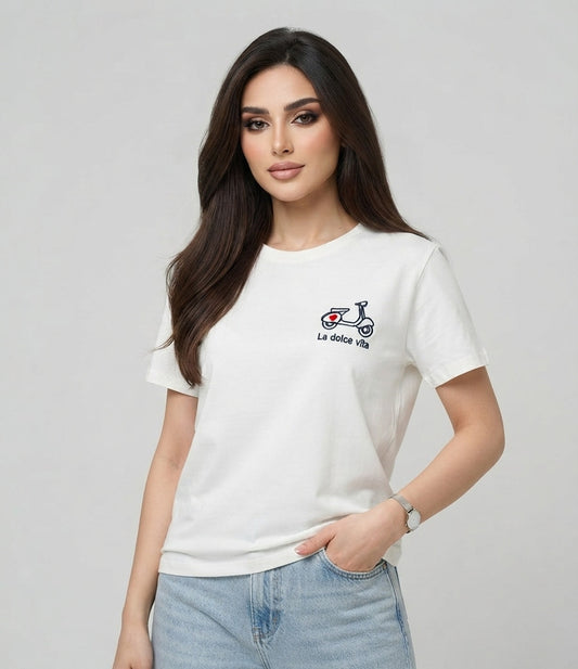 T-shirt Dolce Vita Blanc