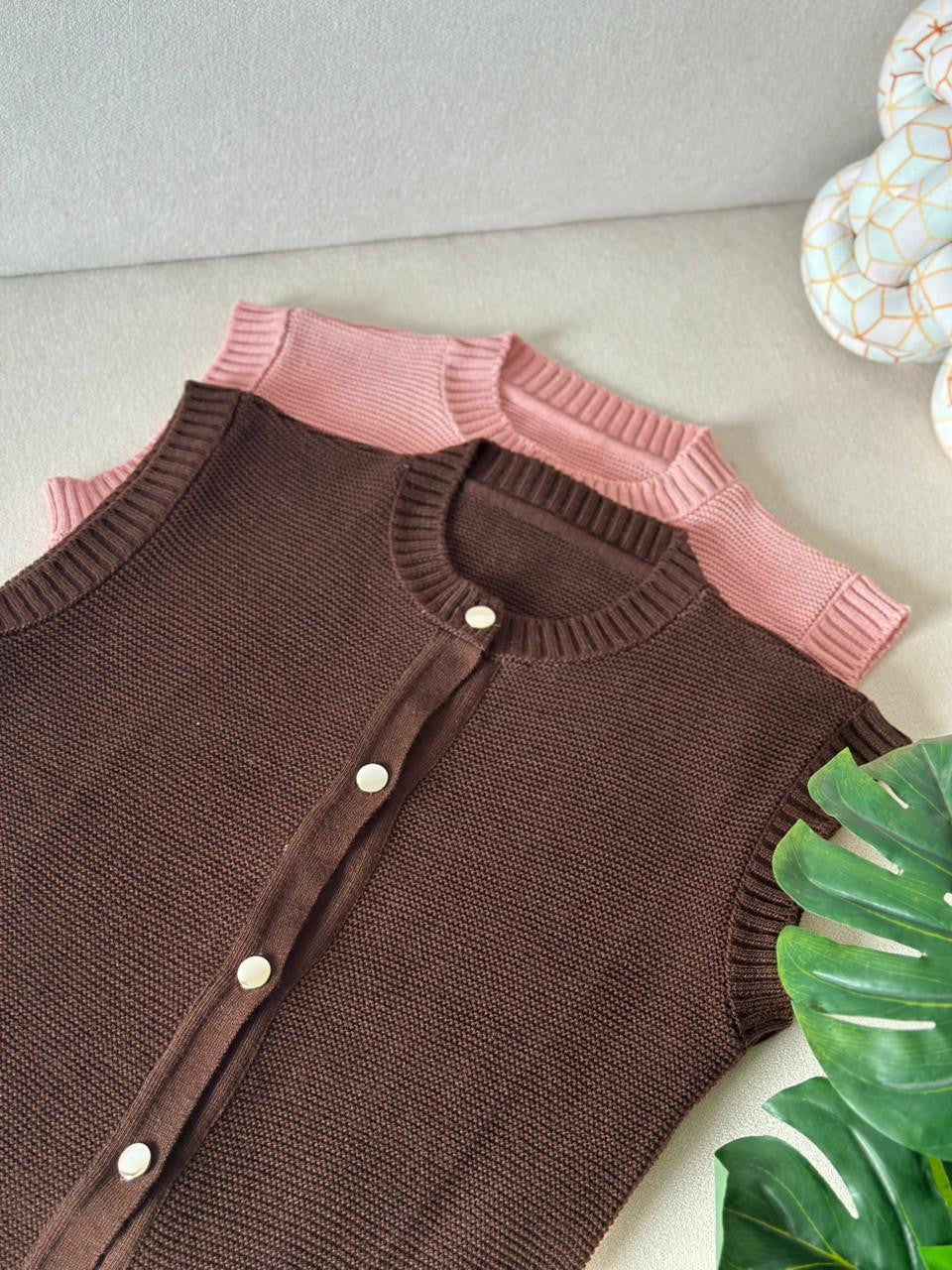 Gilet Soline Marron