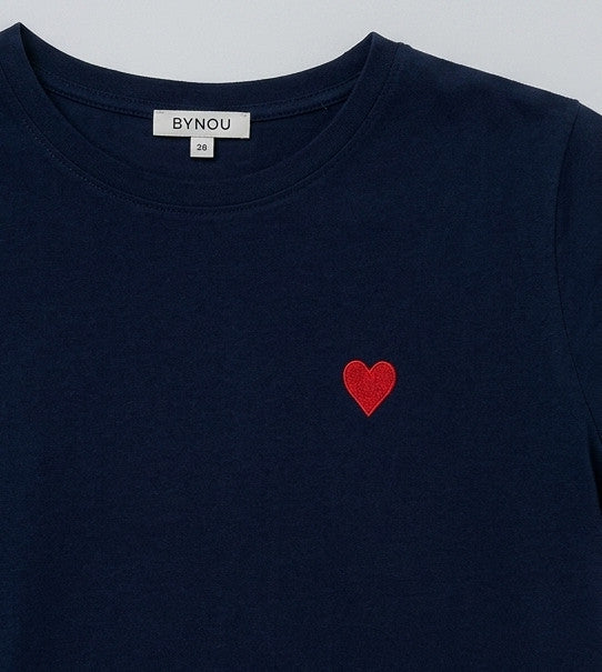 T-shirt Cœur Bleu