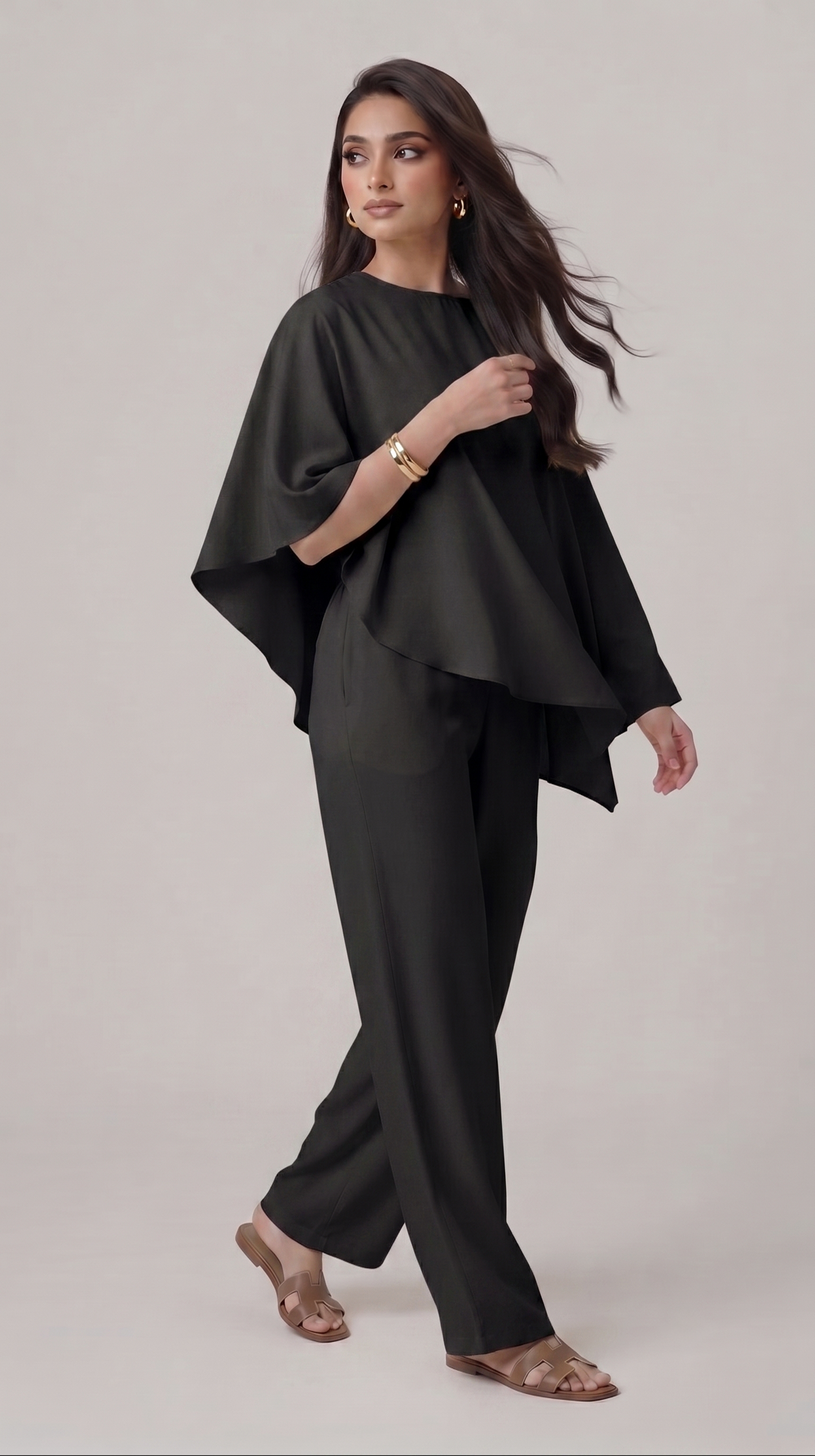 Set Poncho Noir