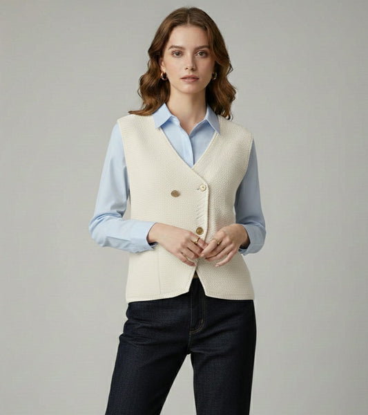 Gilet Berna Ecru