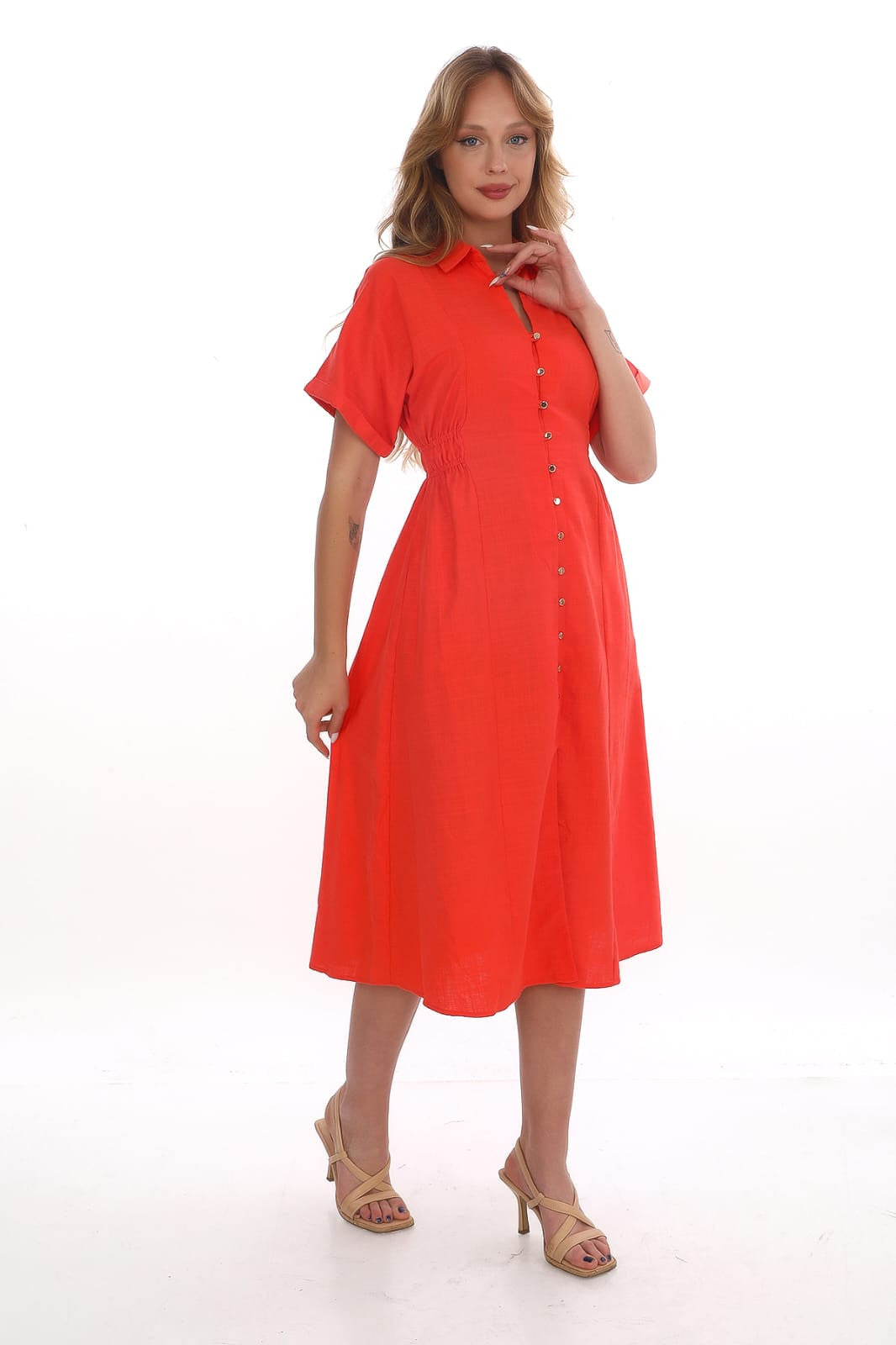 Robe Fiona Rouge Tomate