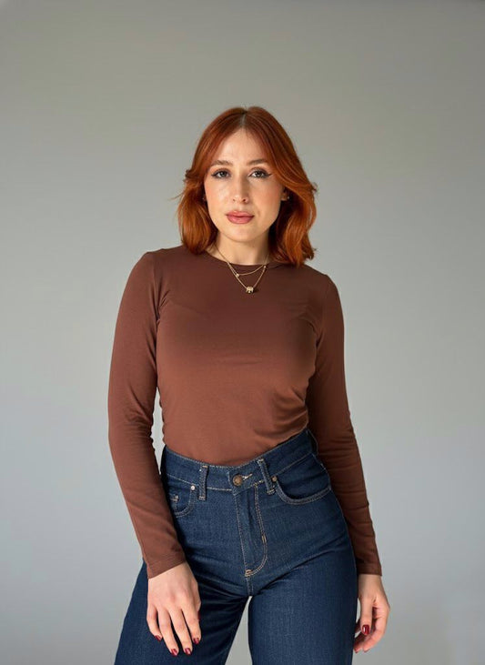 Body Col Rond Marron