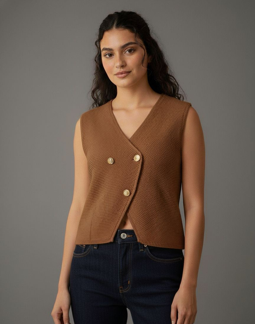 Gilet Berna Marron