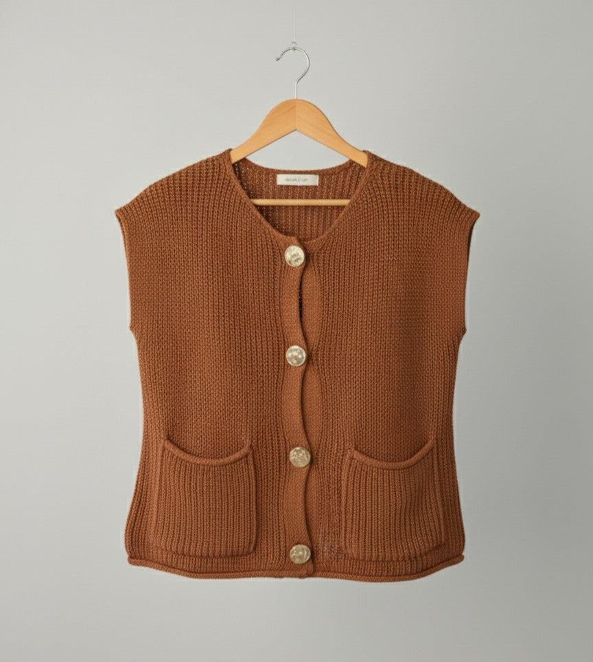 Gilet Braga Marron