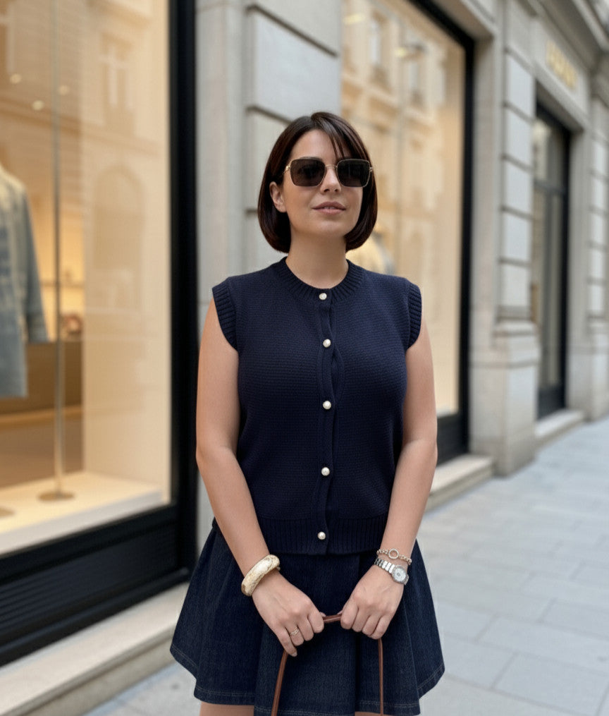 Gilet Soline Bleu Marine