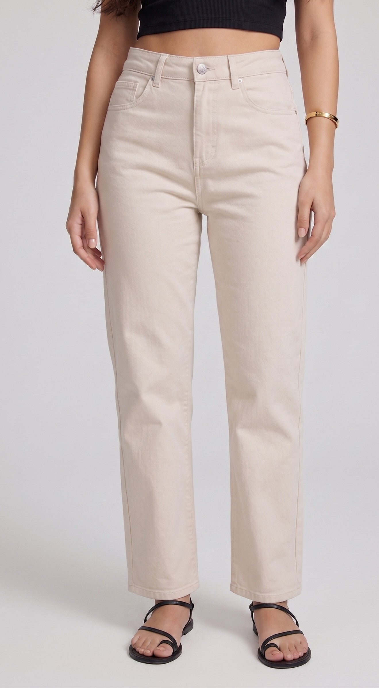 Pantalon Jean Beige