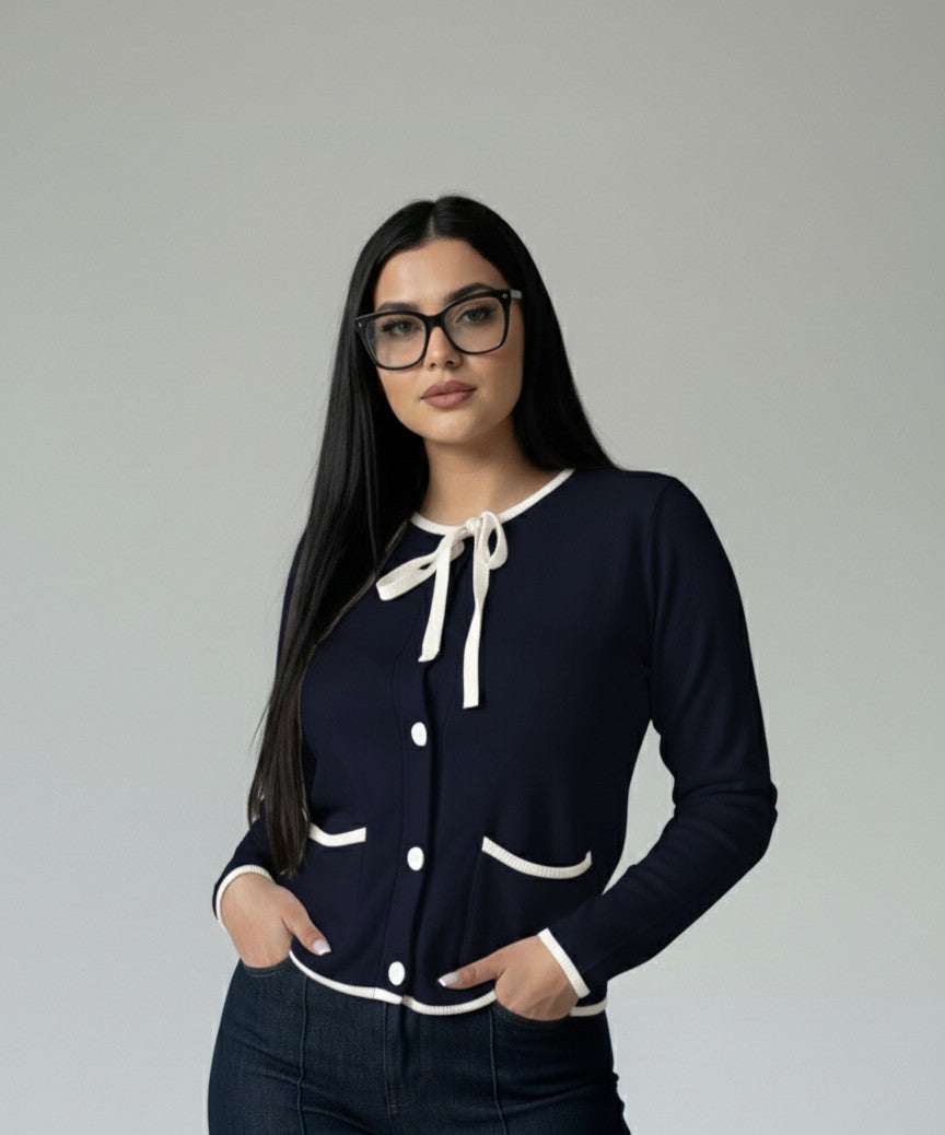 Gilet Papillon Bleu Marine