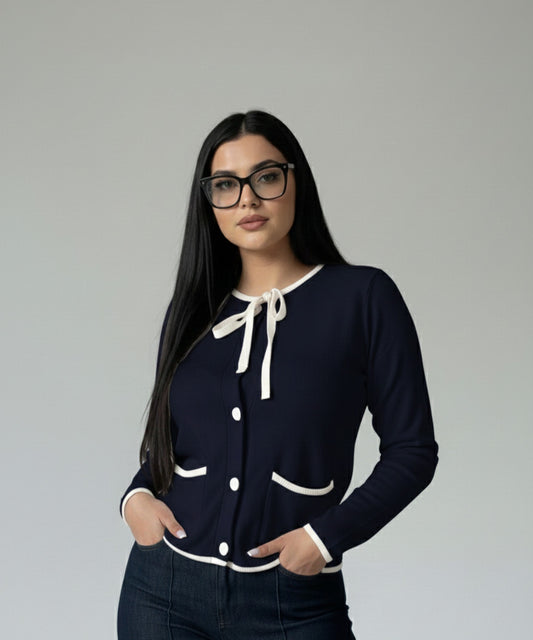 Gilet Papillon Bleu Marine
