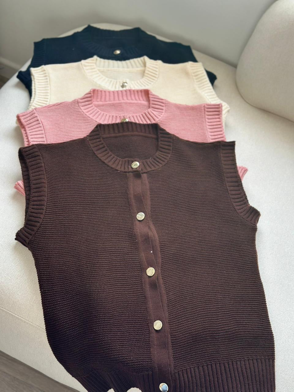 Gilet Soline Ecru