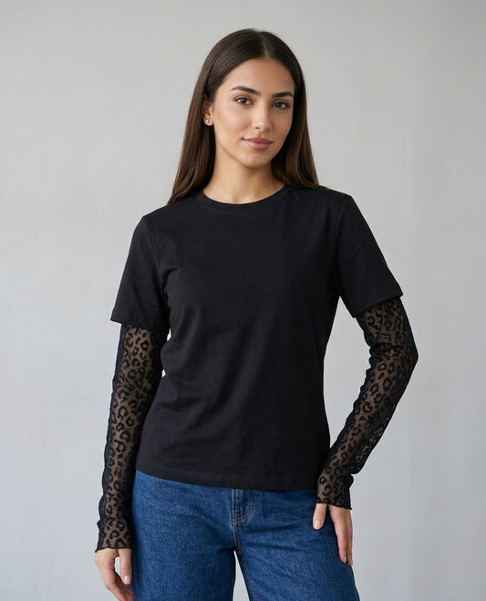 Pull Dentelle Noir