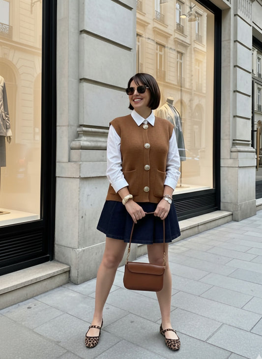 Gilet Braga Marron