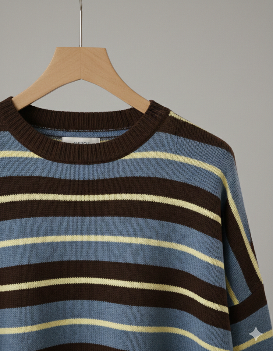 Pull Donnié Bleu/ Jaune
