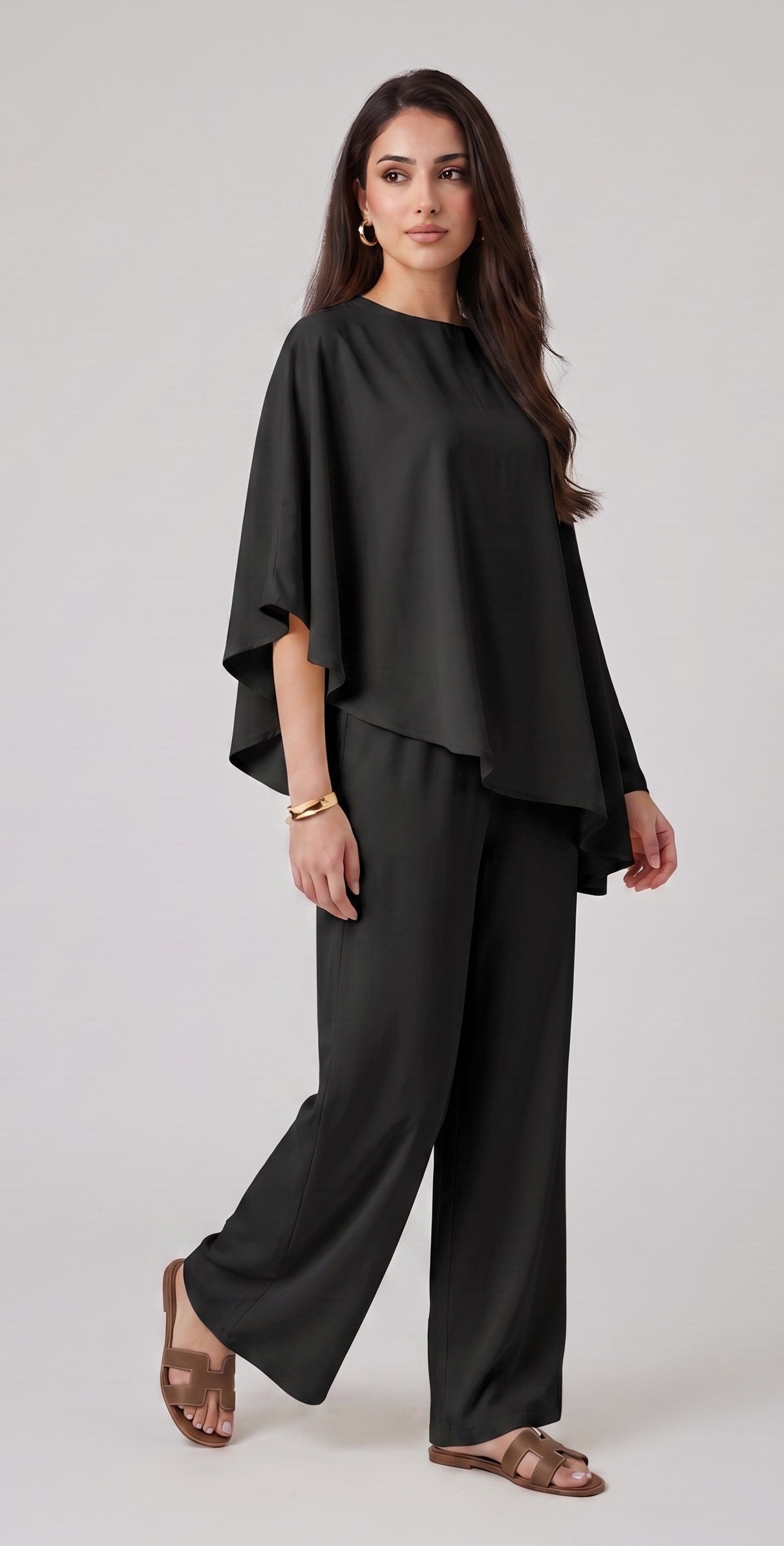 Set Poncho Noir