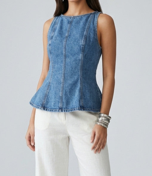 Top Blouse Denim