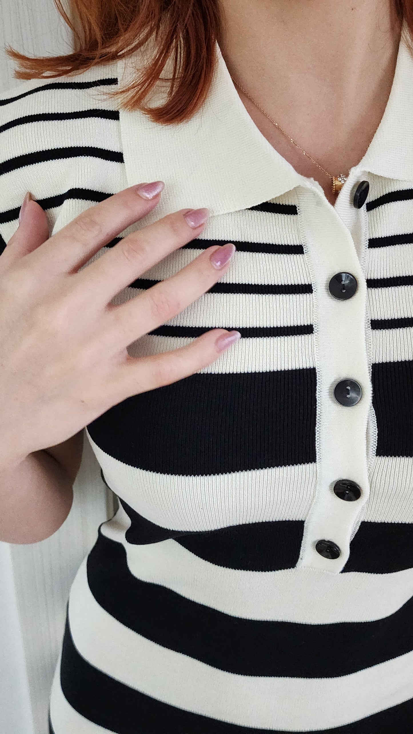 Robe Rayée De Noir