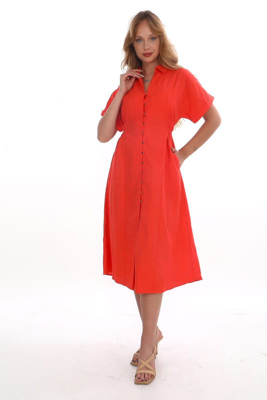 Robe Fiona Rouge Tomate