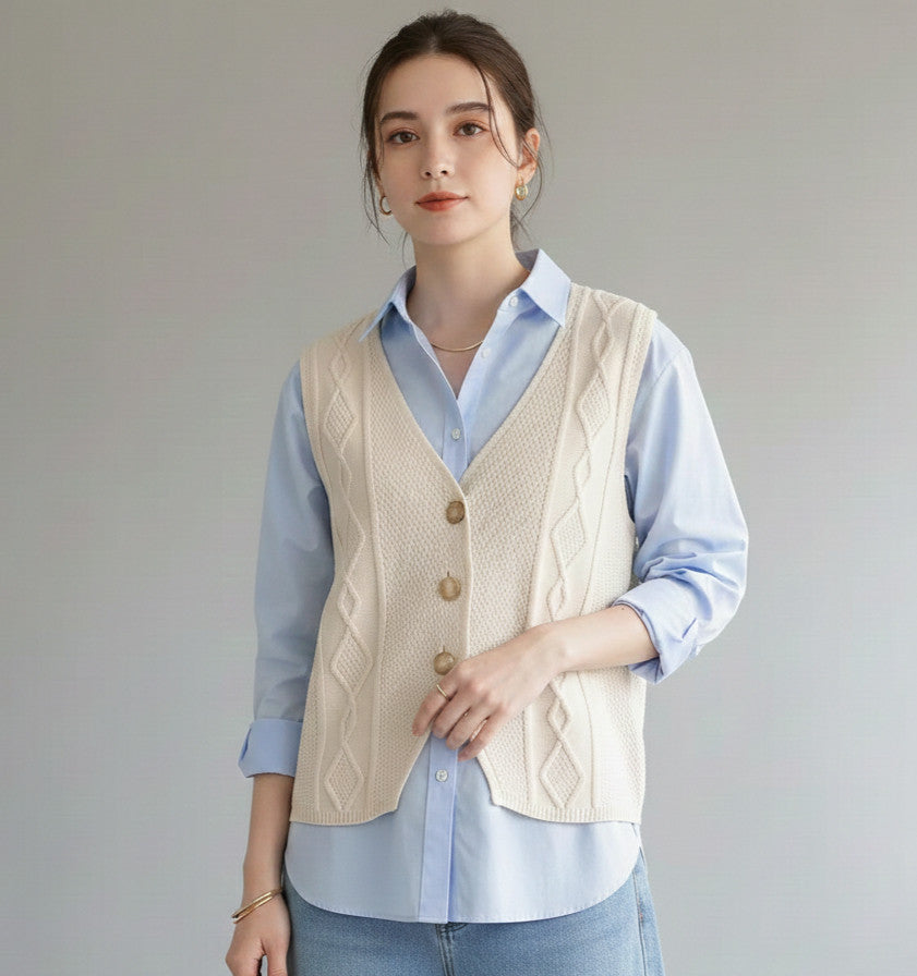 Gilet Marila Ecru