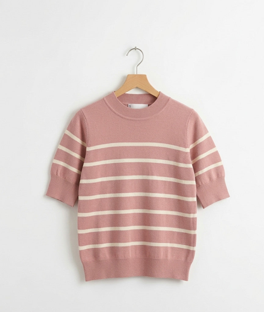 Pull Lama 2 Pink/Blanc