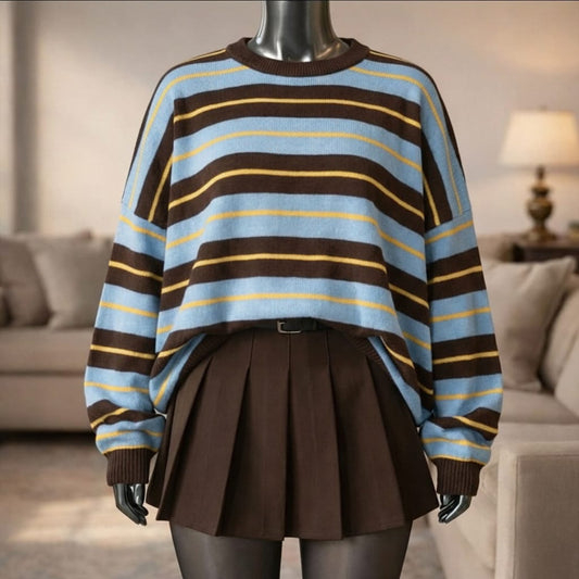 Pull Donnié Bleu/ Jaune