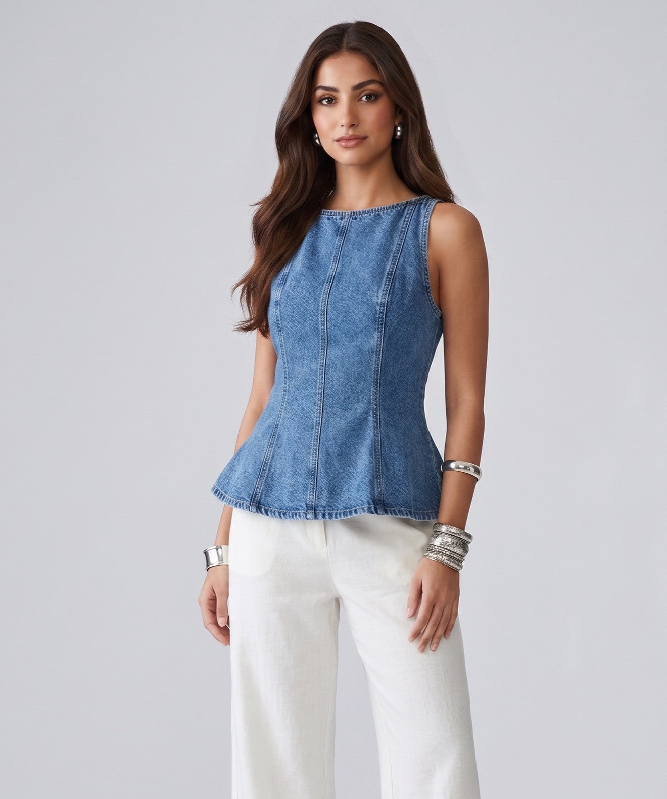 Top Blouse Denim