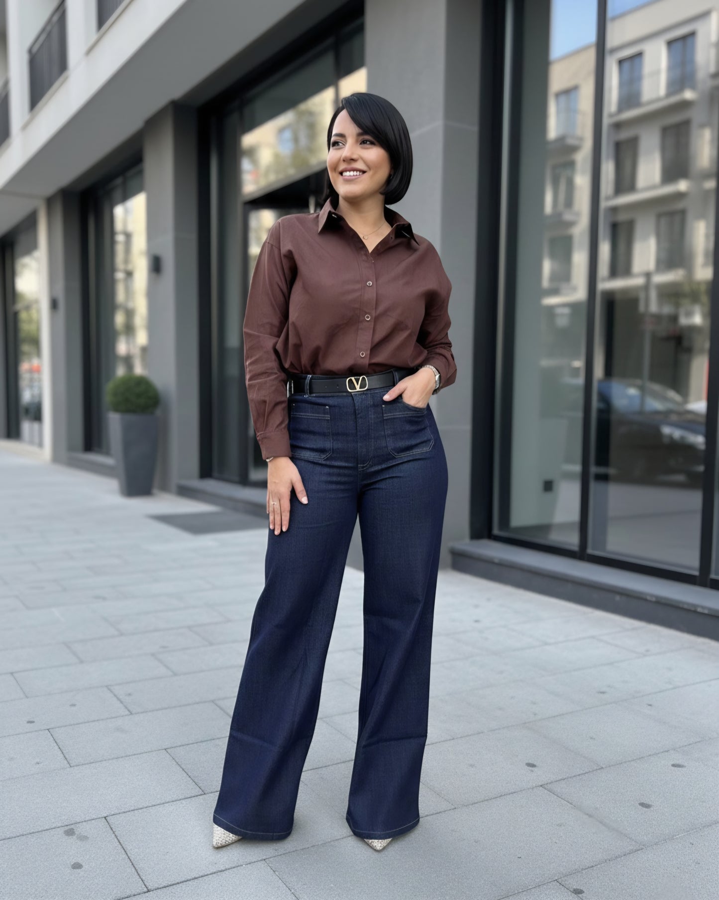 Pantalon Denim poche