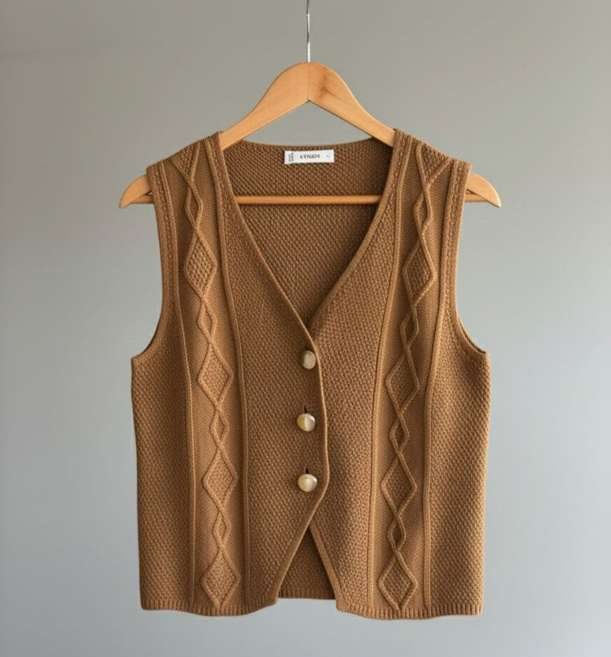 Gilet Marila Marron