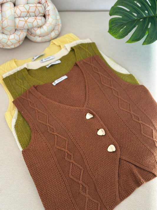 Gilet Marila Marron