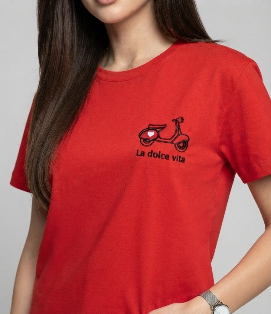 T-shirt Dolce Vita Rouge